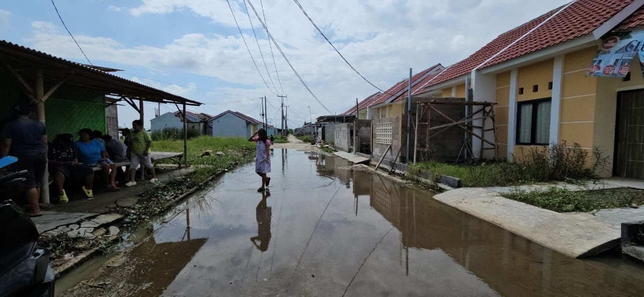 Perumahan permata resident yang banjir (foto pkp/ ristyan)