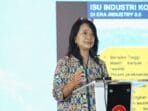 Wamen PU Diana Kusumastuty pada kata sambutan dalm acara seminar Beyond BIM (foto: pu)