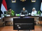 Menko AHY ( tengah ) didampingi Menteri PU (kiri) dan Kepala Otorita IKN,Basuki ( kanan ) saat rakor tentang pembahasan pembangunan gedung legislatif dan yudikatif (pu)