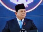 Presiden Prabowo Subianto saat berpidato pada peluncuran Danantara di Halaman tengah Istana Negara Jakarta ( foto: SPN )