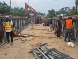Jembatan Bailey di Jambi Terus Dikerjakan Oleh Kementerian PU