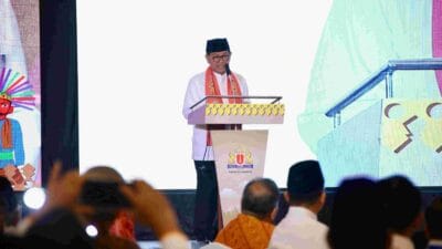 Gubernur DKI Jakarta Pramono Anung menghadiri penutupan Rapat Pimpinan Provinsi (Rapimprov) I Tahun 2025 Kamar Dagang Indonesia (Kadin) DKI Jakarta di Hotel Borobudur, Jakarta Pusat, pada Jumat (7/3).