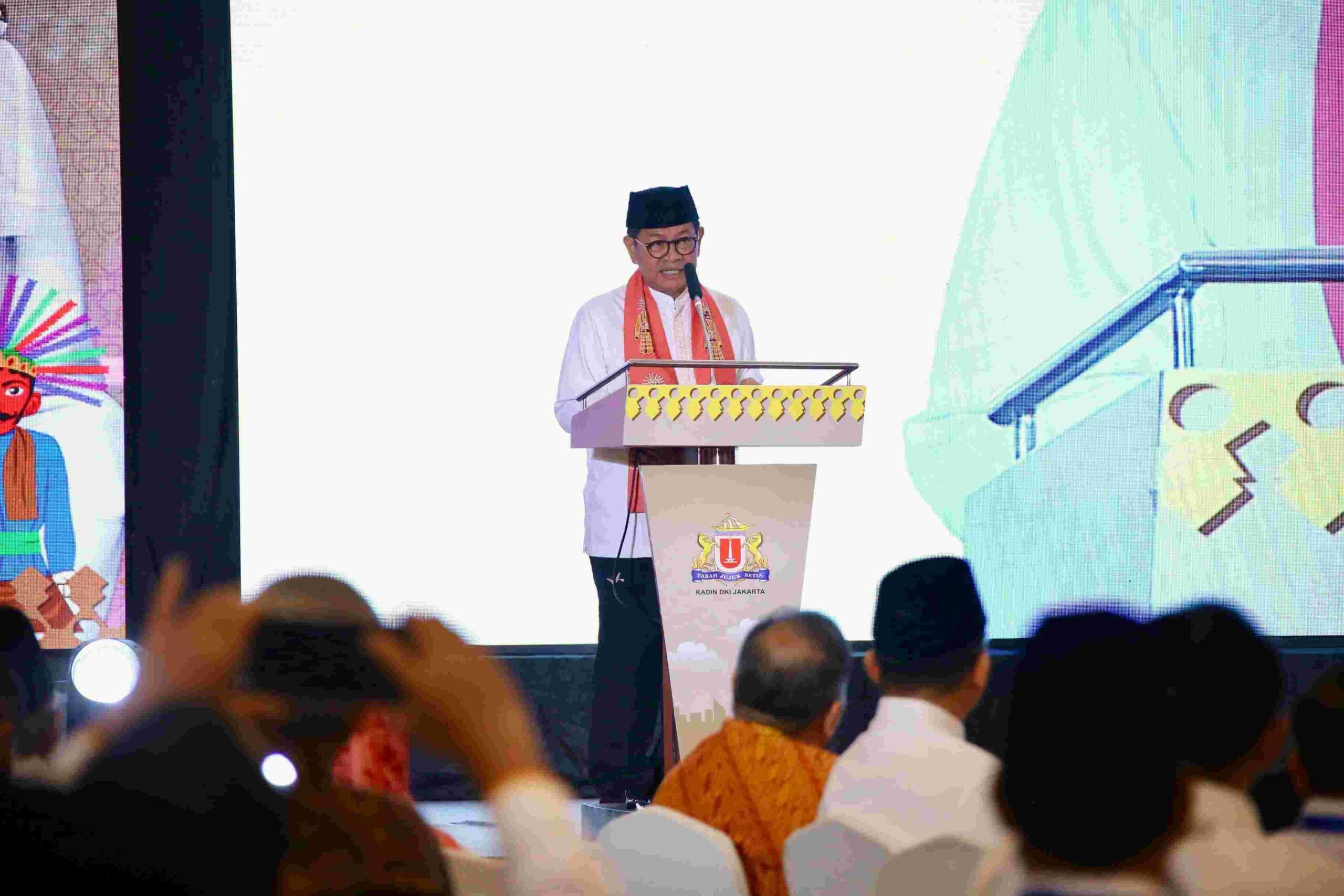 Gubernur DKI Jakarta Pramono Anung menghadiri penutupan Rapat Pimpinan Provinsi (Rapimprov) I Tahun 2025 Kamar Dagang Indonesia (Kadin) DKI Jakarta di Hotel Borobudur, Jakarta Pusat, pada Jumat (7/3).