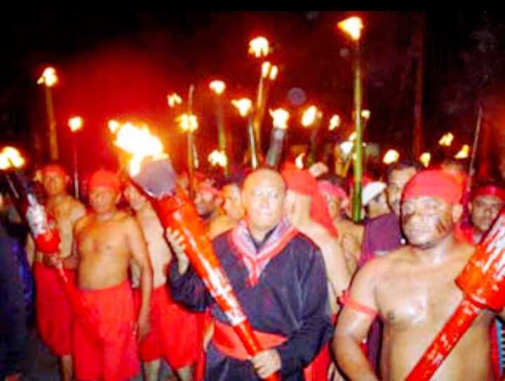 Kirap Obor Pattimura oleh Generasi Muda Muluku dari Pulau Saparua menuju Kota Ambon (foto : Istimewa)