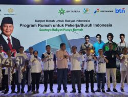 Menteri PKP Serahkan 100 Kunci Rumah Subsidi Untuk Buruh Di Hari Buruh Internasional ” Mayday”