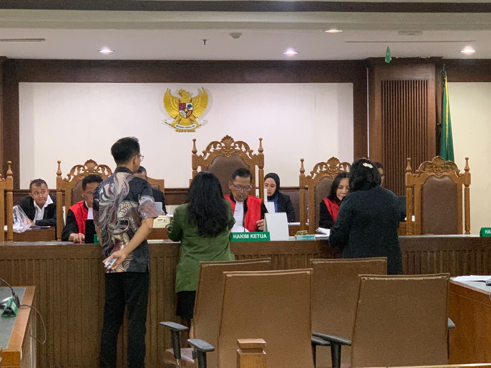 Suasana pengadilan Jakarta Selatan saat pengajuan PK Bukalapak ( foto: istimewa )
