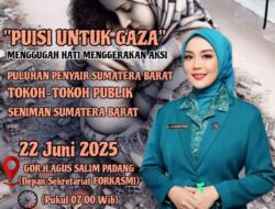 Dianita Maulin Vasko, Baca Puisi untuk Gaza Bersama Penyair dan Tokoh Sumbar