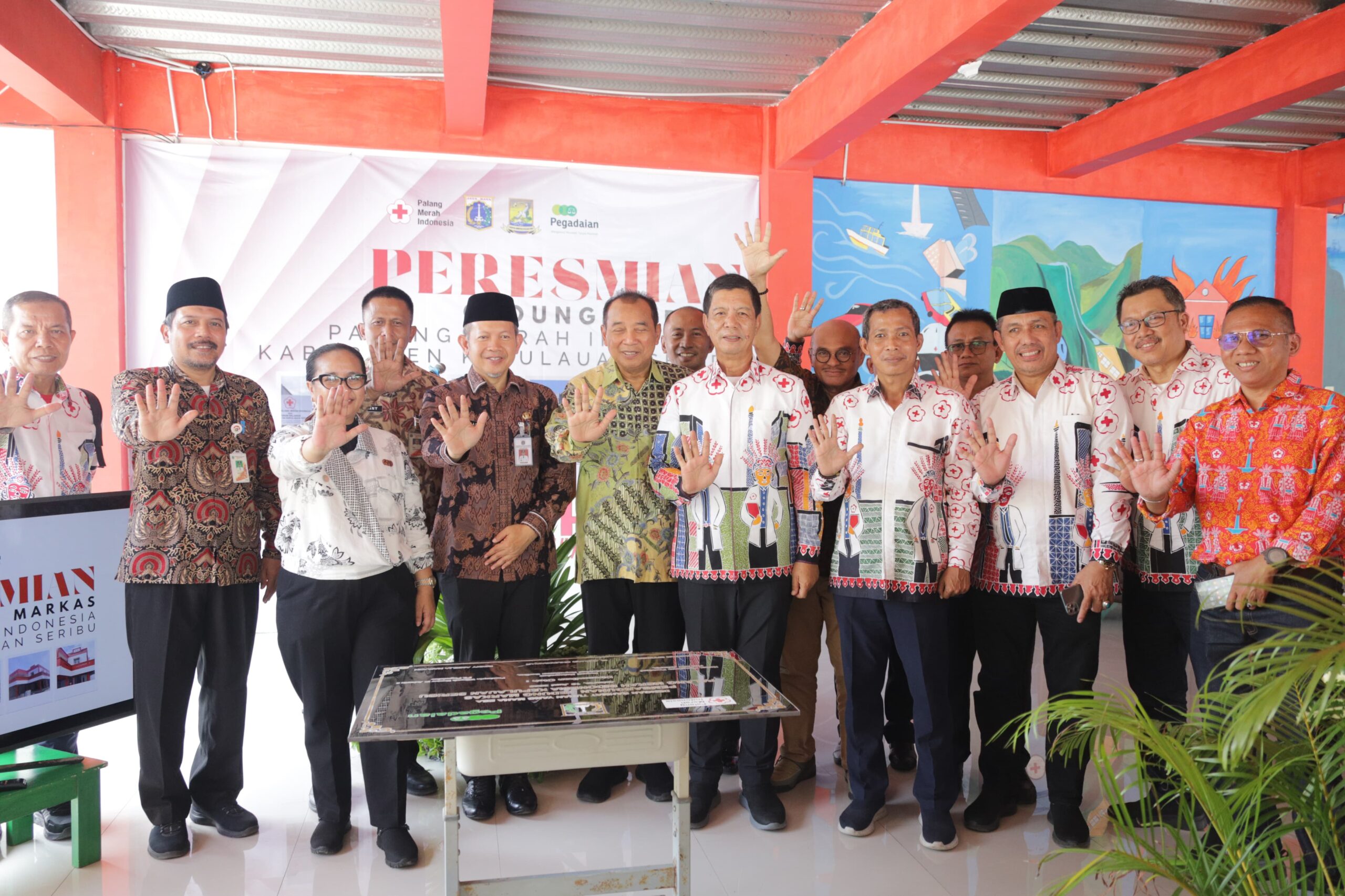Peresmian Markas PMI Kepulauan Seribu di Pulau Untung Jawa. (Humas PMI DKI Jakarta)