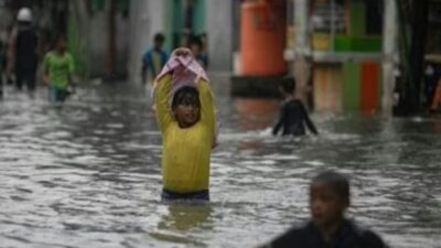 Banjir Ton di kawasan pesisir Jakarta utara (/foto: dok BPBD)