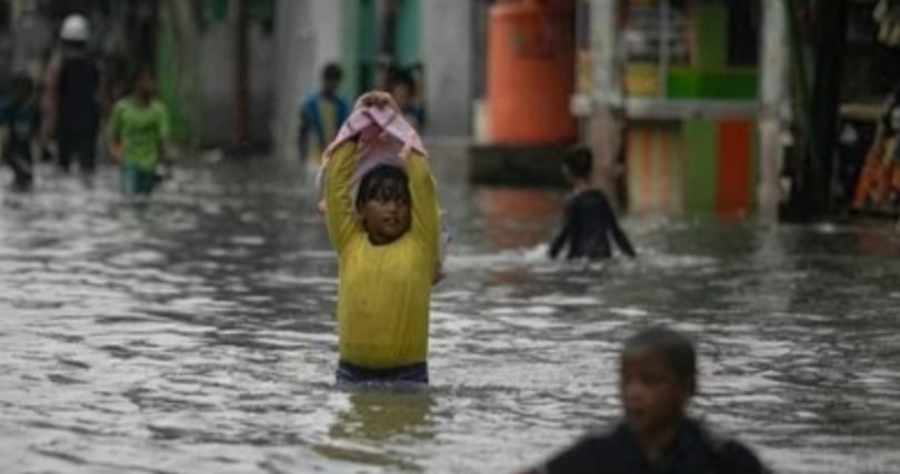 Banjir Ton di kawasan pesisir Jakarta utara (/foto: dok BPBD)