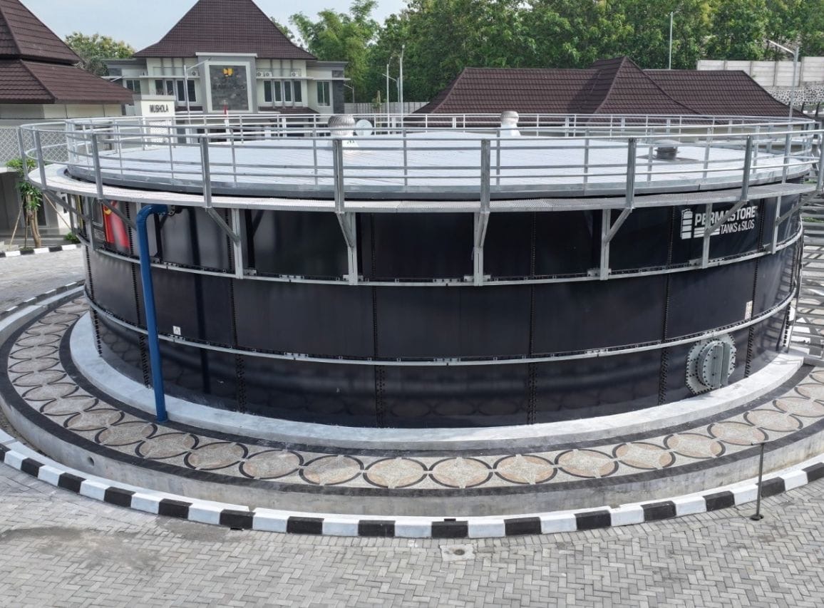 SPAM) Kamijoro Tahap 1 di Kabupaten Kulon Progo, Provinsi Daerah Istimewa Yogyakarta merupakan program lanjutan dari pembangunan Bendung Kamijoro guna menyuplai air bersih di wilayah Kulon Progo dan Bantul. ( foto: birkom pu)