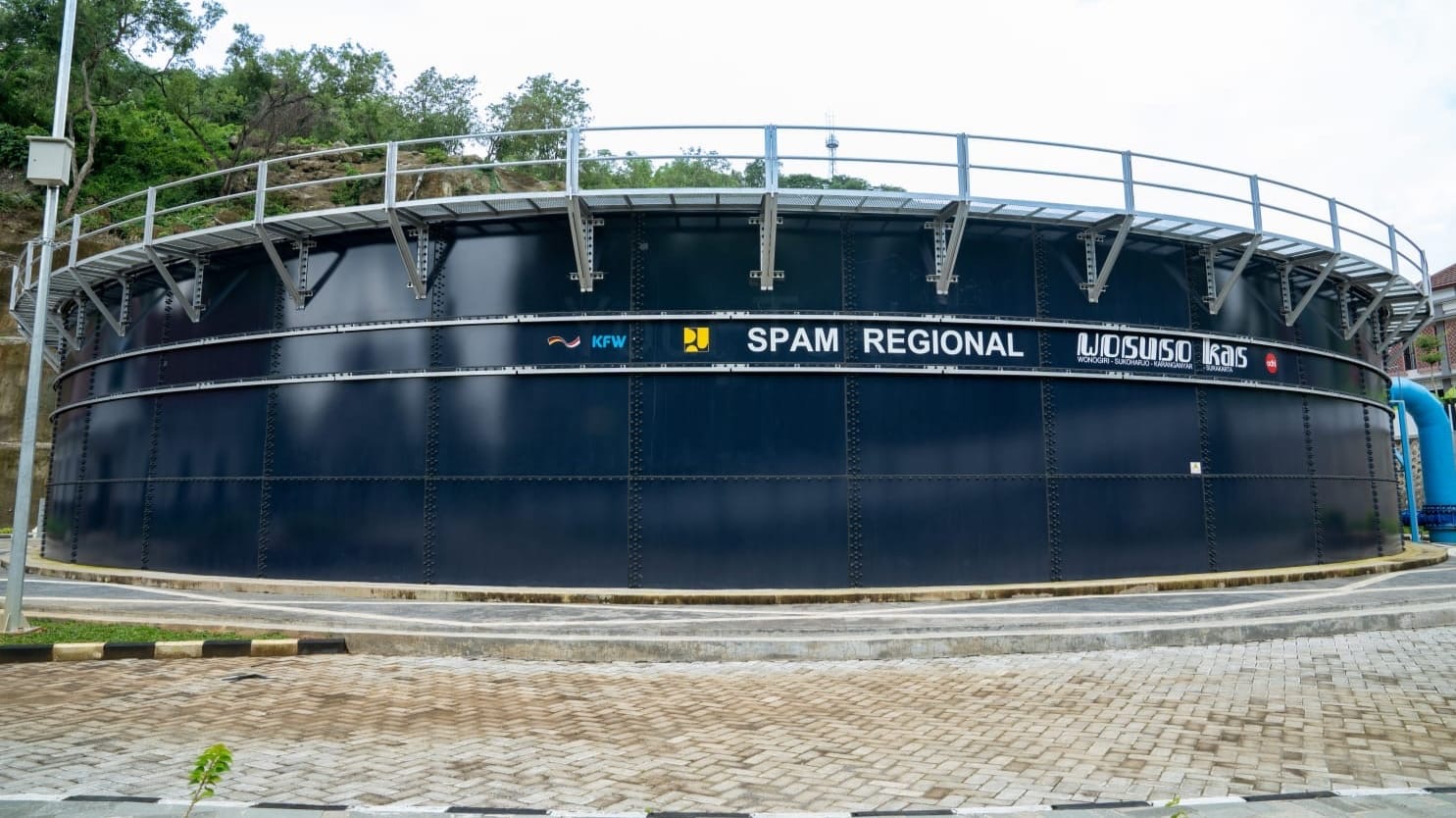 SPAM  Regional Wonogiri yang di Bangun Kementerian PU ( foto: birkom pu)