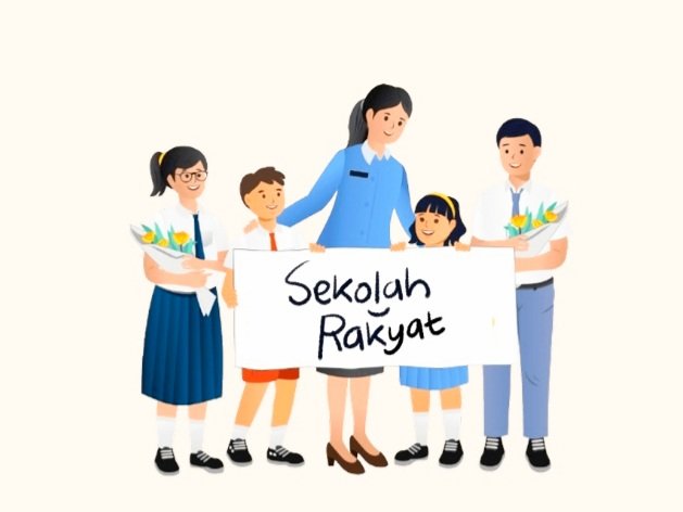 Ilustrasi Siswa/Siswi dan Guru Sekolah Rakyat (foto :: Istimewa)