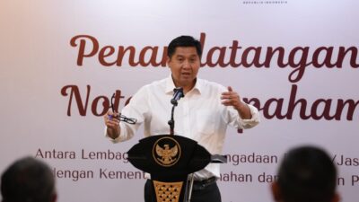 Menteri PKP sangat mengapresiasi dukungan LKPP terhadap program 3juta rumah (foto: birkom pkp)