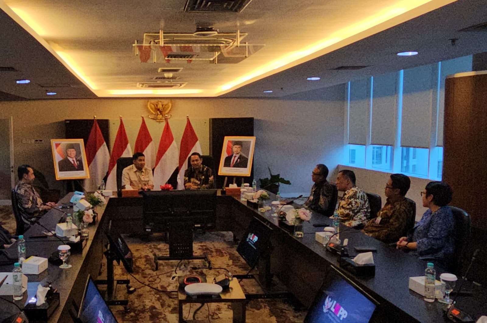 Menteri PKP Minta Dukungan LKPP Dalam Pengadaan Barang / Jasa Bidang Perumahan ( foto: birkom pkp/ rist)