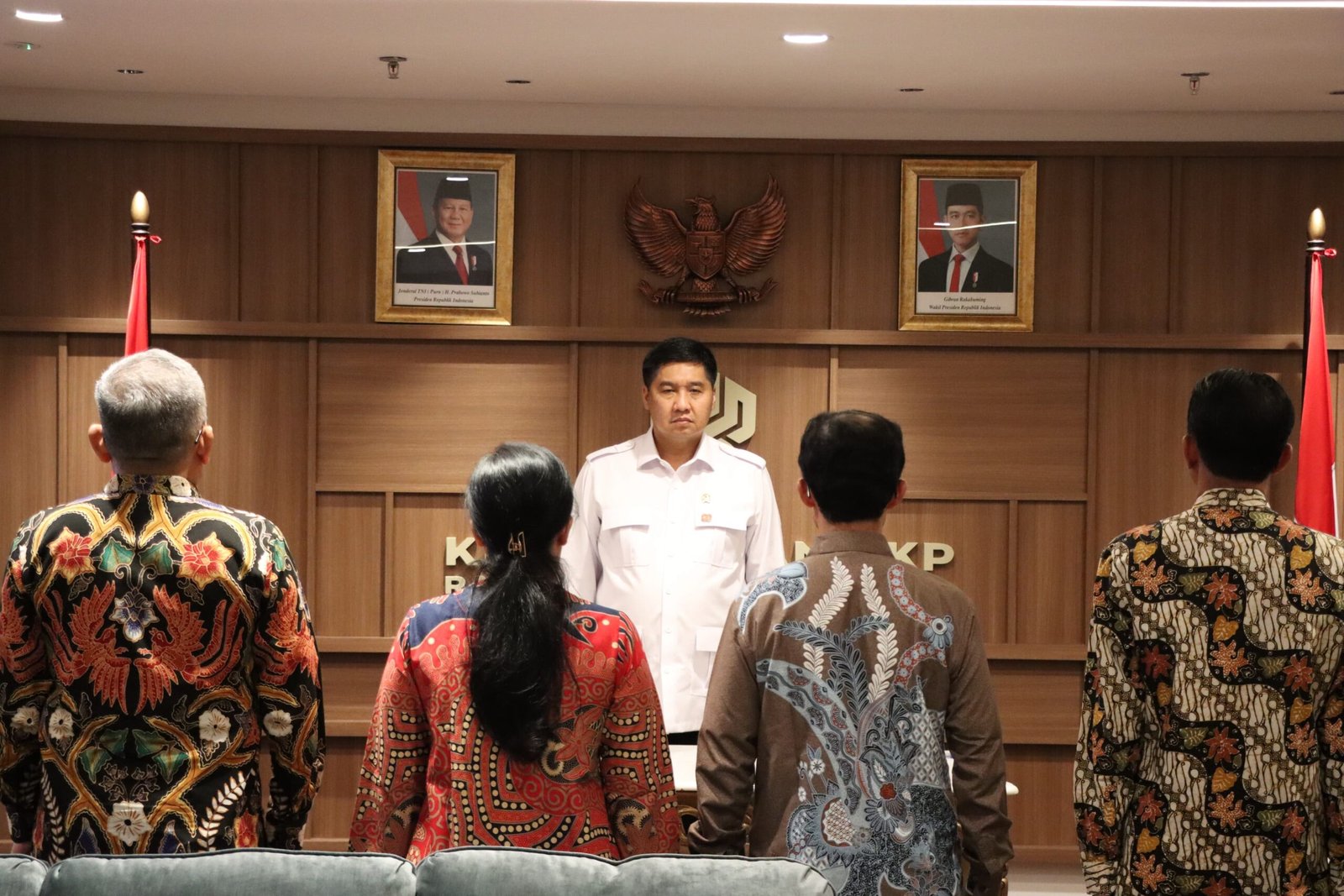Menteri PKP saar melantik pejabat dilingkungan Kementerian pkp ( foto: birkom pkp/ rist)