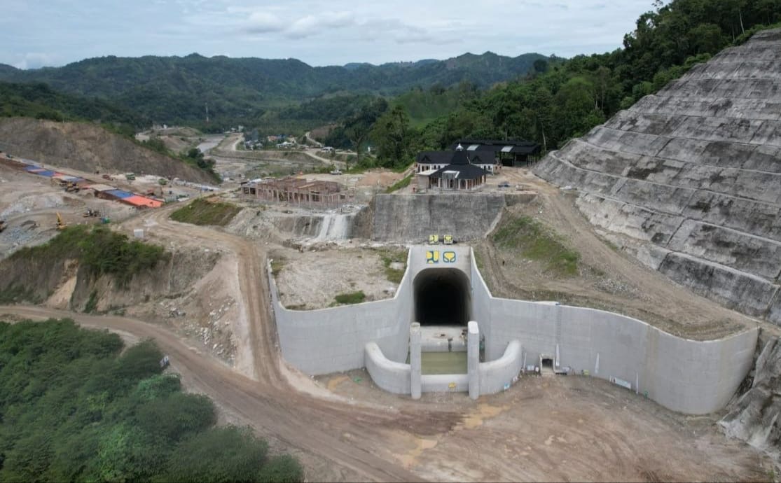 Proyek pembangunan bendungan Bulango Ulu dipersiapkan untuk swasembada pangan ( foto: birkom pu)