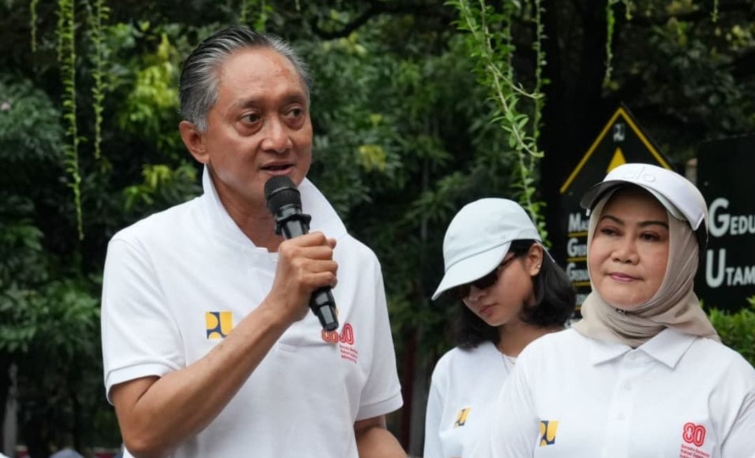 Menteri PU saat kata sambutan dan buka resmi Festifal Merdeka ( foto: birkom pu)