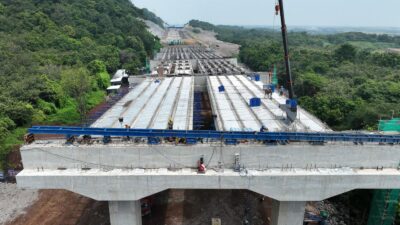 Pembangunan Tol Probolinggo - Banyuwangi dipercepat ,( foto: humas )JM