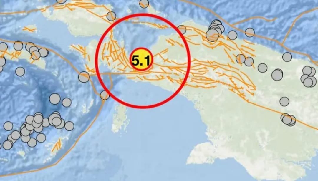 Pusat Gempa menurut laporan dari BMKG ( foto: bmkg)