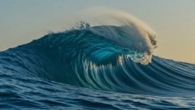 Ilustrasi gelombang tinggi ( foto: shutterstock)