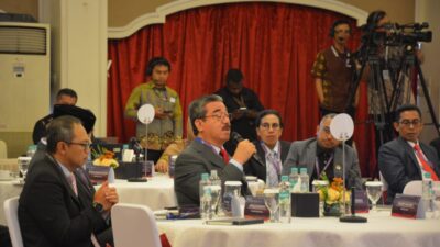 Gubernur Maluku saat memberikan pendapatnya pada forum REL di Jakarta ( foto: diskominfo Promal )