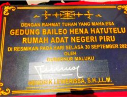 Gubernur Lewerissa Resmikan Baileo Hena Hatutelu, Dorong Pelestarian Adat dan Budaya Maluku