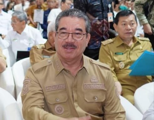 Gubernur Maluku, Hendrix Lewerissa saat ikut Rakor Hilirisasi pertanian di Kementerian Pertanian Jakarta ( foto: diskominfomal)