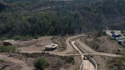 Bendungan Manikin dirancang tidak hanya untuk mengendalikan banjir dan penyediaan air baku, tetapi juga meningkatkan produktivitas pertanian mendukung program swasembada pangan nasional ( foto: birkom pu)