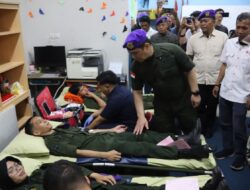 Ariza Patria Buka Bakti Sosial Donor Darah Kolaborasi Menwa dengan PMI di Kepulauan Seribu