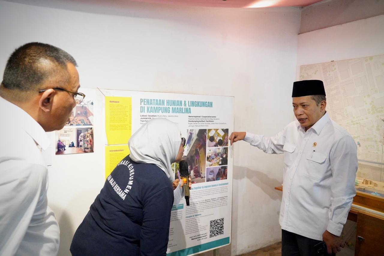Menkop kunjungan ke Kp Susun Kunir Pademangan Jakut ( foto: humas Kemenkop)
