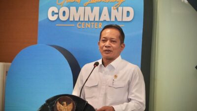 Menteri Koperssi saat meresmikan Comand Center di Kantor Kemenkop Jakarta ( Humas Kemenkop)