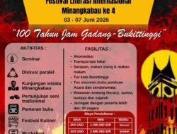Festival Literasi Internasional Minangkabau (IMLF) ke-4 akan Diselenggarakan 3-7 Juni 2026 di Kota Bukit Tinggi, Sumatera Barat