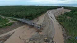 Jembatan terdampak Banjir Maluku Utara (foto:birkom PU)