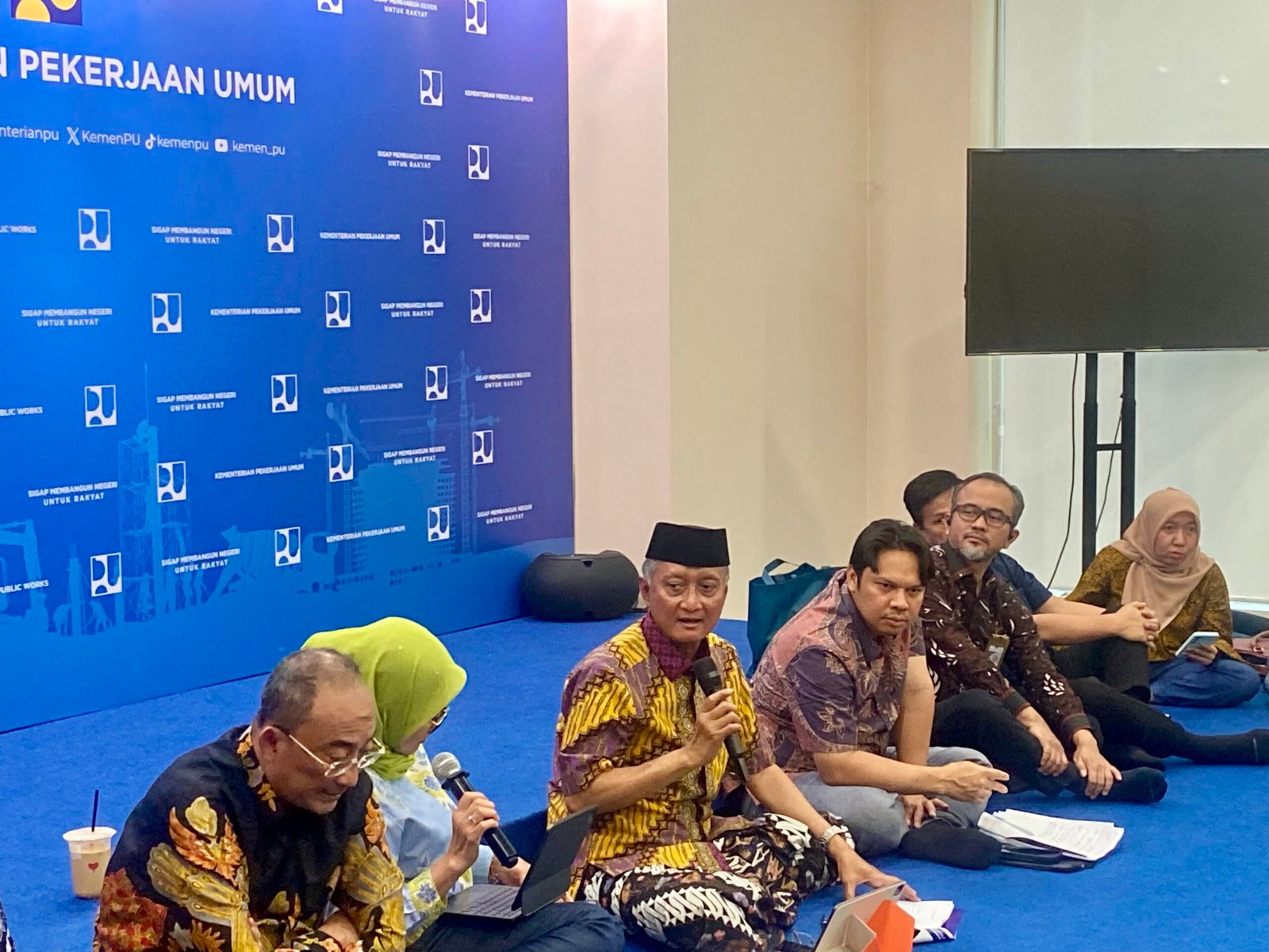 Menteri PU Dody Hanggodo Saat Media Briefing (Foto :Adinda/SPN)