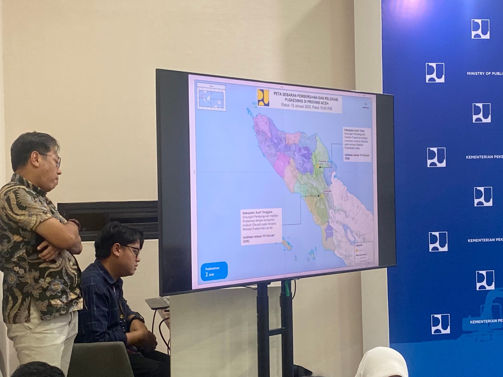 Update Penanganan Bencana Melalui Dashboard Real-time (Foto: SPN/Adinda)