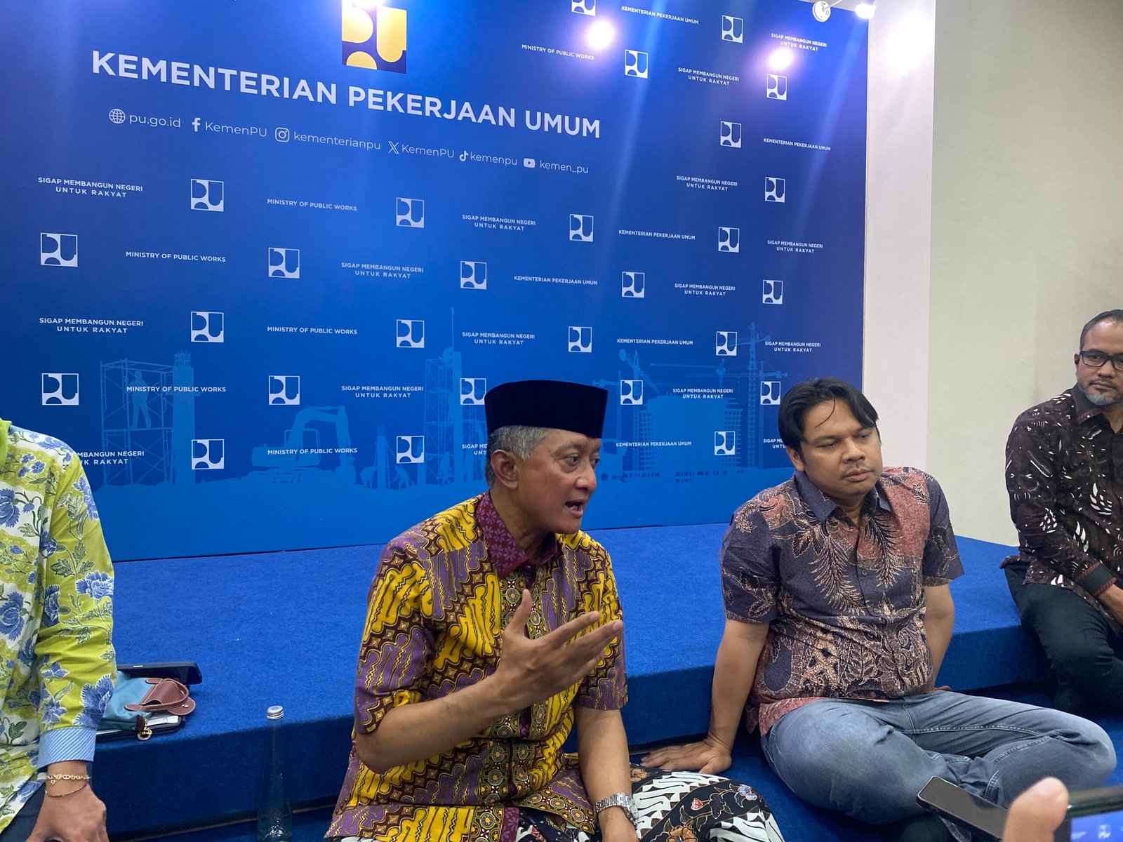 Media Briefing di Media Center Kementerian PU (Foto : Adinda/SPN)