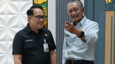 Menteri Dody dan Sekda Jatim Bahas Penanganan Banjir hingga Proyek Flyover Surabaya (foto birkom pu)