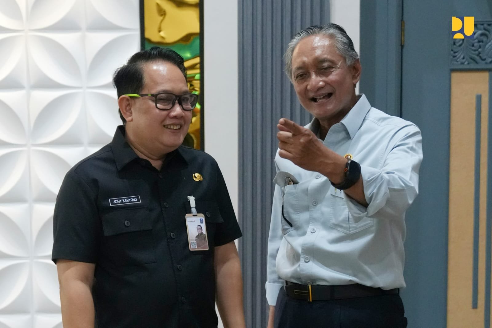 Menteri Dody dan Sekda Jatim Bahas Penanganan Banjir hingga Proyek Flyover Surabaya (foto birkom pu)