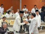 Menteri PU usai raker bersama komisi V DPR RI (Humas pu)