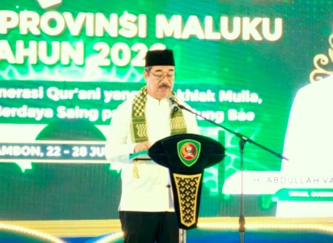 Gubernur Maluku Hendrik Lewerissa Ketika Membuka MTQ Ke XXXI Provinsi Maluku 2026 (Foto : Istimewa)