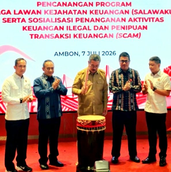 Gubernur Maluku Resmikan Program Siaga Lawan Kejahatan Keuangan (SALAWAKU) (Foto : Istimewa)