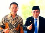 Kasatgaswil Maluku Densus 88 AT Polri, Kombes Pol. I Wayan Sukarena (Kiri) Bersama Wali Kota Ambon Bodewin Wattimena (Kanan) (Foto : Istimewa)