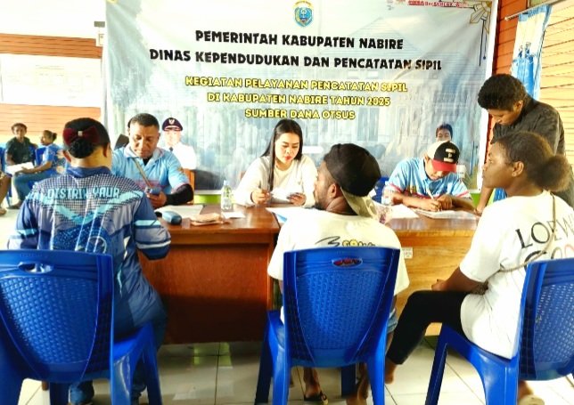 Progam Jebol Asministrasi Kependudukan Kabupaten Nabire (Foto : Istimewa)
