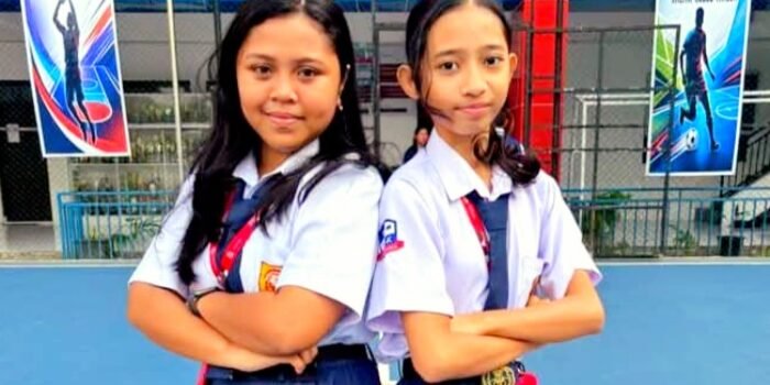 Tim Vanguard Ambon, Evania Natalia Titioka (kiri) dan Gavriella Nathania Tappangan (kanan) Menjadi Wakil Tunggal Maluku yang Lolos Ke Final OPSI Nasional 2026 dari 125 Finalis SMP, Akan Berlaga di Jakarta 24-30 September 2026.