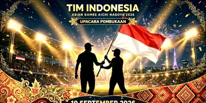 Dewa Ayu Made Sriartha (basket) & Daniel Hutapea (karate) Ditunjuk Jadi Flag Bearer Indonesia di Opening Ceremony Asian Games Aichi-Nagoya 2026 Hari Ini di Paloma Mizuho Stadium.