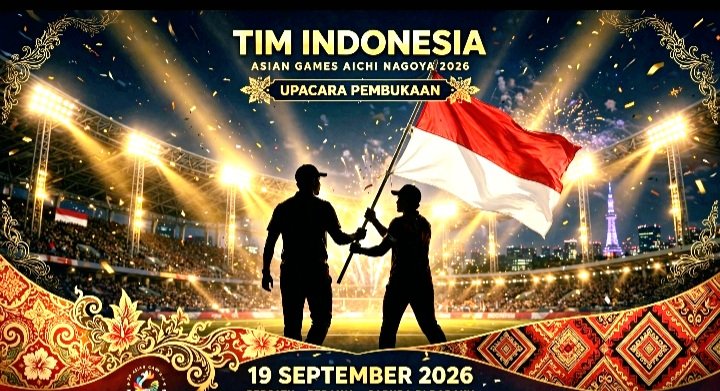 Screenshot_20260919-083651_WhatsApp Dewa Ayu Made Sriartha (basket) & Daniel Hutapea (karate) Ditunjuk Jadi Flag Bearer Indonesia di Opening Ceremony Asian Games Aichi-Nagoya 2026 Hari Ini di Paloma Mizuho Stadium.