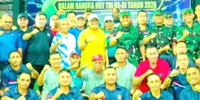 Tampil Impresif, Tim Tennis Kasdam XV/Pattimura Raih Juara 1 Piala Panglima TNI Cup 2026