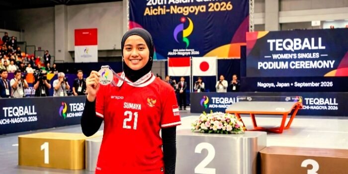 Screenshot_20260921-101902_WhatsApp Foto Ilustrasi, Kisah Sumaya, Atlet 21 Tahun Asal Riau dari Keluarga Sepak Takraw yang Ukir Sejarah Raih Eerak Teqball Pertama Indonesia di Asian Games 2026 Nagoya.