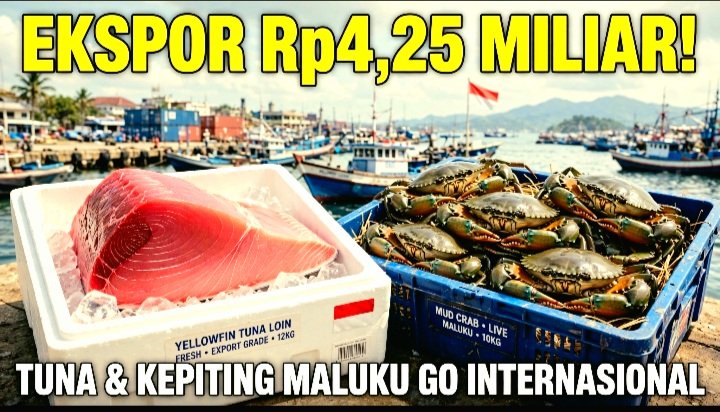 Screenshot_20260923-163844_WhatsApp 30 Ton Tuna dan Kepiting Bakau Maluku Senilai Rp4,25 Miliar Diekspor ke Amerika, Vietnam, Singapura, Jepang.
